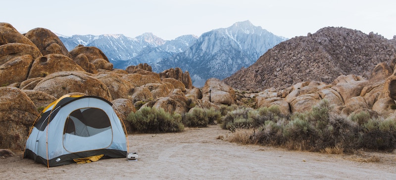 Camping out and hearing rustles in the night