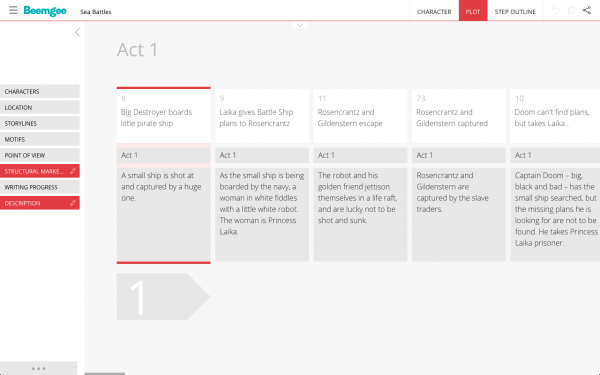 Screenplay Step Outline Template from www.beemgee.com